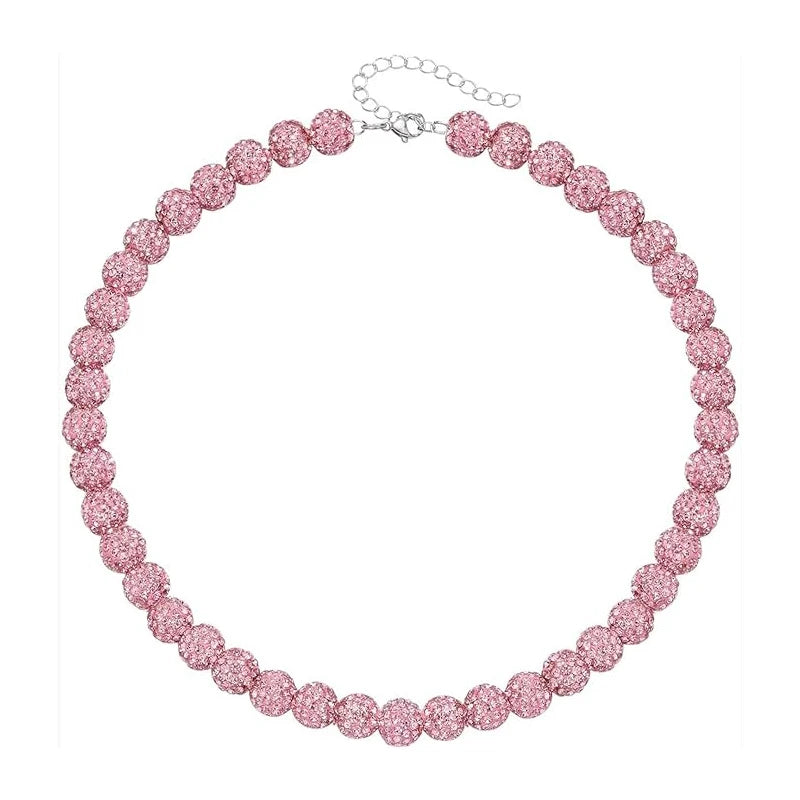 Crystal Beaded Necklace for Men and Women – Bold, Shimmering Statement Jewelry