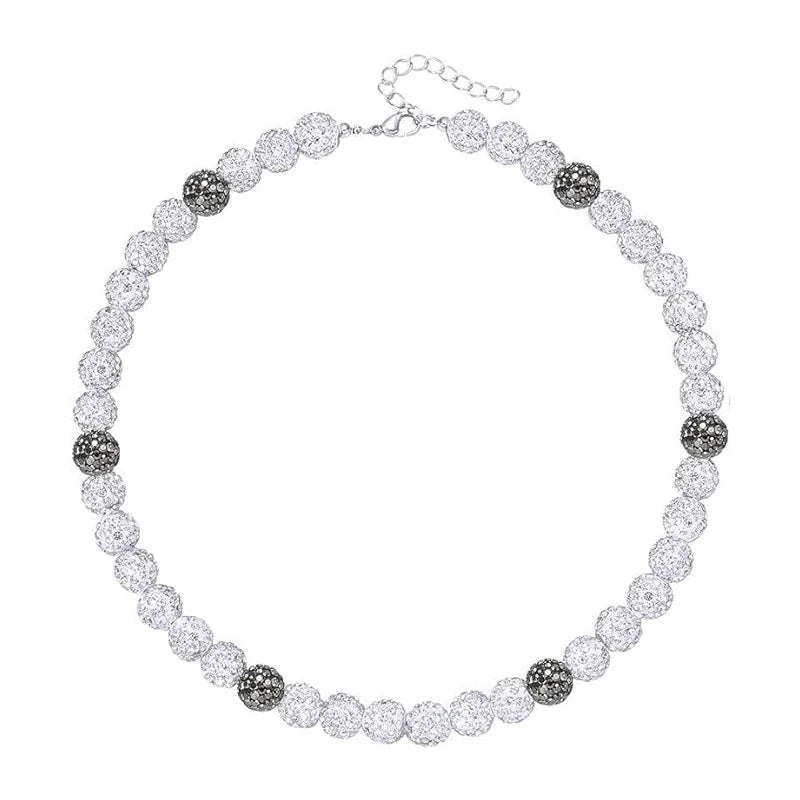 Crystal Beaded Necklace for Men and Women – Bold, Shimmering Statement Jewelry